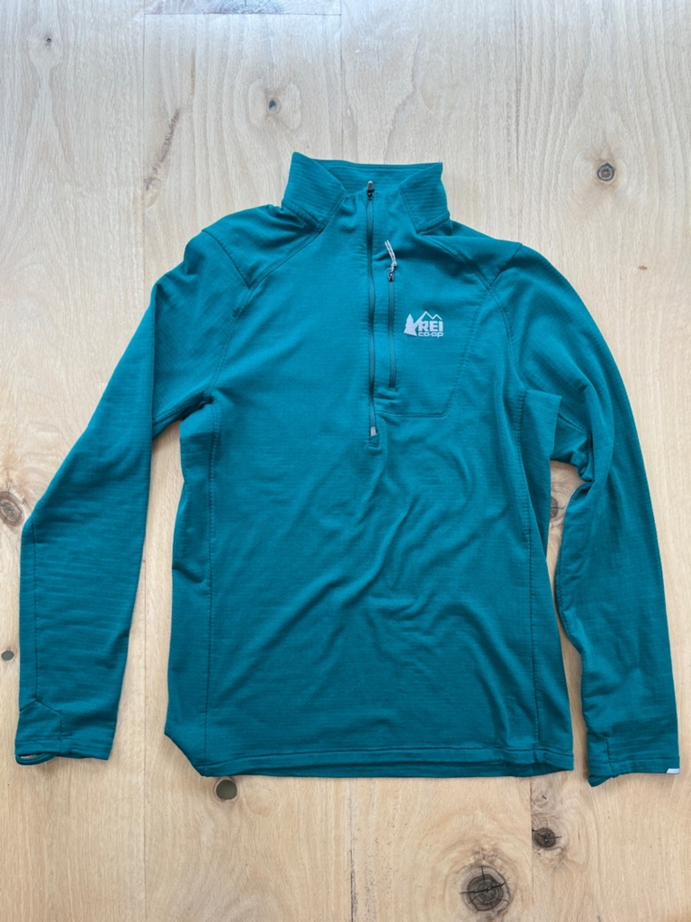 REI Co-op Green Quarter-Zip Running/Hiking Pullover